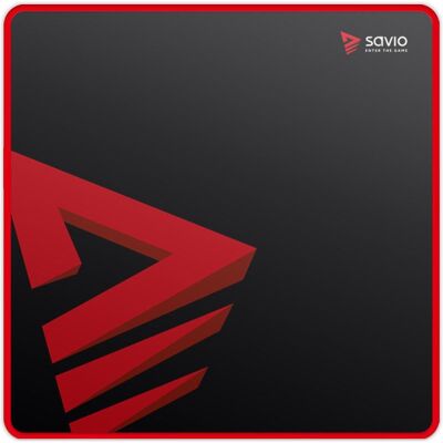 Savio Turbo Dynamic S Gaming-Mauspad, Mausmatte, Rot, Schwarz Savio Turbo Dynamic S Gaming-Mauspad, Mausmatte, Rot, Schwarz