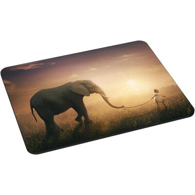 Pedea Gaming Office Mauspad L elephant mit vernähten Rändern und rutschfester Unterseite, Mausmatte, Mehrfarbig Pedea Gaming Office Mauspad L elephant mit vernähten Rändern und rutschfester Unterseite, Mausmatte, Mehrfarbig