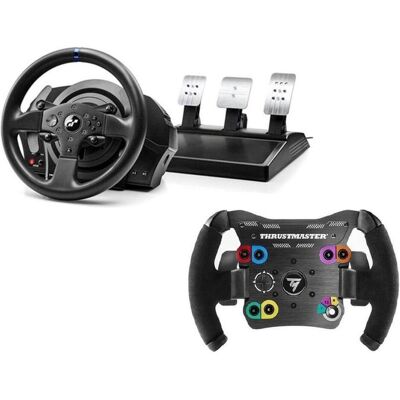 Thrustmaster T300 RS GT + TM Open Wheel – Rennlenkrad-Set PC/PS5/PS4/PS3 (PC, PS3, PS4, PS5), Gaming Controller, Schwarz Thrustmaster T300 RS GT + TM Open Wheel – Rennlenkrad-Set PC/PS5/PS4/PS3 (PC, PS3, PS4, PS5), Gaming Controller, Schwarz