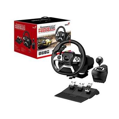 Genius GX Gaming Wheel Speedmaster X5 USB -Lenkung schwarz (PC, PS4, Xbox One S), Gaming Controller, Schwarz Genius GX Gaming Wheel Speedmaster X5 USB -Lenkung schwarz (PC, PS4, Xbox One S), Gaming Controller, Schwarz