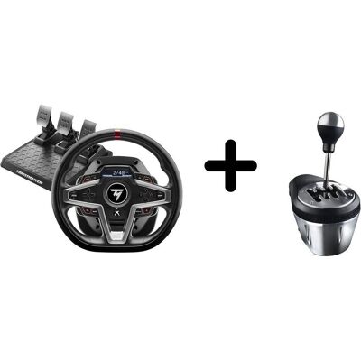 Thrustmaster T248-X Lenkrad + 3 Pedale + TH8A Schalthebel – Ohne Standfuss – Xbox/PC (PC, Xbox One S, Xbox Series X), Gaming Controller Thrustmaster T248-X Lenkrad + 3 Pedale + TH8A Schalthebel – Ohne Standfuss – Xbox/PC (PC, Xbox One S, Xbox Series X), Gaming Controller