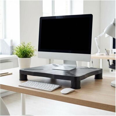 Nedis Monitorständer Ergononmie: Yes Maximale Tragfähigkeit: 18 kg Universal Verstellbare Hö, Monitor Erhöhung, Schwarz Nedis Monitorständer Ergononmie: Yes Maximale Tragfähigkeit: 18 kg Universal Verstellbare Hö, Monitor Erhöhung, Schwarz