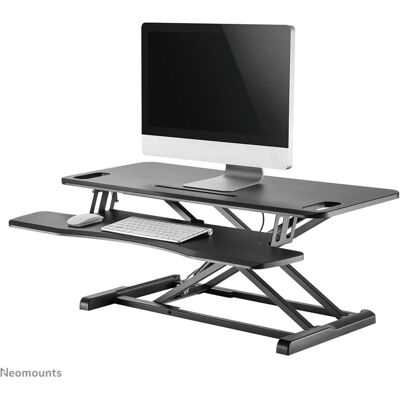 Neomounts Steh-Sitz Arbeitsplatz, Monitor Erhöhung, Schwarz Neomounts Steh-Sitz Arbeitsplatz, Monitor Erhöhung, Schwarz