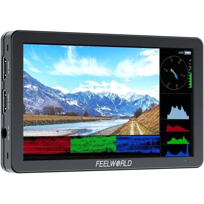 Feelworld T6 6" Monitor with Metal Case (6"), Video Monitor, Silber Feelworld T6 6" Monitor with Metal Case (6"), Video Monitor, Silber