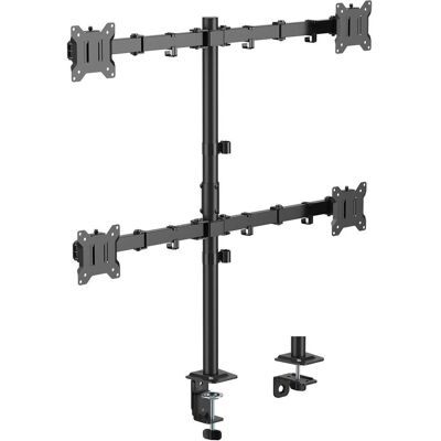 Sbox LCD-352/4-3 (17-32/4x10kg/100x100) (Tisch, 32", 10 kg), Monitor Halterung, Schwarz Sbox LCD-352/4-3 (17-32/4x10kg/100x100) (Tisch, 32", 10 kg), Monitor Halterung, Schwarz