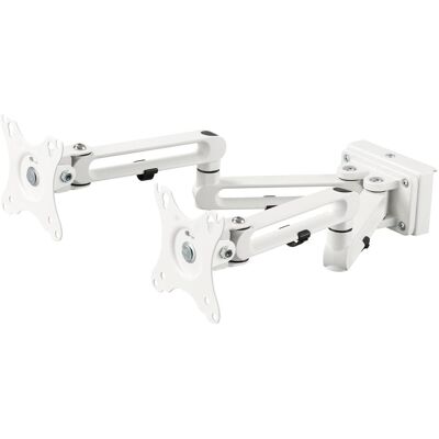 Deltaco Office Delo-0158 Weiß Monitorarm - Verstellbar, VESA, Platzsparend Deltaco Office Delo-0158 Weiß Monitorarm - Verstellbar, VESA, Platzsparend