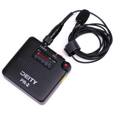 Deity PR-2 Stereo Pocket Recorder mit Lavalier Mic, Diktiergerät, Schwarz Deity PR-2 Stereo Pocket Recorder mit Lavalier Mic, Diktiergerät, Schwarz