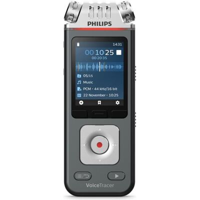 Philips DVT 8115 (8 GB), Diktiergerät, Grau, Schwarz Philips DVT 8115 (8 GB), Diktiergerät, Grau, Schwarz