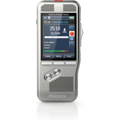 Philips Dpm8200 (4 GB), Diktiergerät, Silber Philips Dpm8200 (4 GB), Diktiergerät, Silber