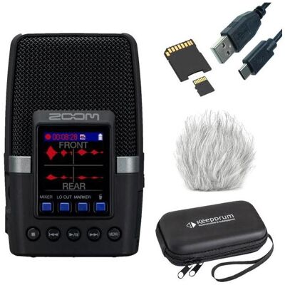 Zoom Audio-Recorder H2essential mit Zubehör-Set (Handheld), Audiorecorder, Schwarz Zoom Audio-Recorder H2essential mit Zubehör-Set (Handheld), Audiorecorder, Schwarz