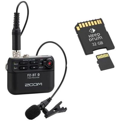 Zoom F2-BT Bluetooth Field-Recorder mit SD-Karte (Handheld), Audiorecorder Zoom F2-BT Bluetooth Field-Recorder mit SD-Karte (Handheld), Audiorecorder