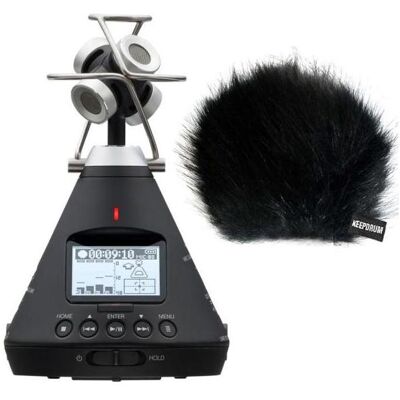 Zoom H3-VR 360° Audio-Recorder mit Fell-Windschutz (Handheld), Audiorecorder Zoom H3-VR 360° Audio-Recorder mit Fell-Windschutz (Handheld), Audiorecorder