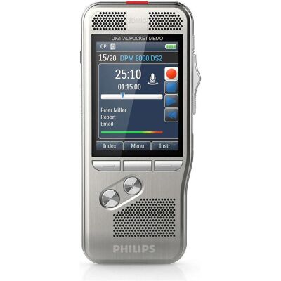 Philips Digital Diktiergerät DPM8200 Pocket Memo, Diktiergerät, Silber Philips Digital Diktiergerät DPM8200 Pocket Memo, Diktiergerät, Silber