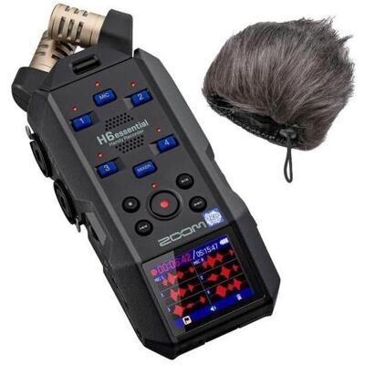 Zoom Audio-Recorder H6essential mit Windschutz WSH-4e (Mehrspurrecorder), Audiorecorder, Schwarz Zoom Audio-Recorder H6essential mit Windschutz WSH-4e (Mehrspurrecorder), Audiorecorder, Schwarz