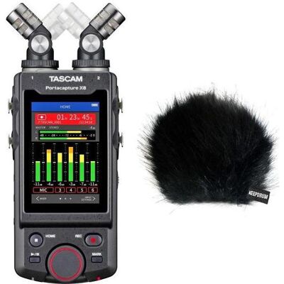 Tascam Portacapture X8 Audio-Recorder mit Windschutz - Handheld Tascam Portacapture X8 Audio-Recorder mit Windschutz - Handheld