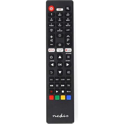 Nedis Ersatz Fernbedienung Passend für: TCL/Thomson Fest 1 Gerät Amazon Prime / Netflix Butt (Universal Fernbedienung, Infrarot), Fernbedienung, Schwarz Nedis Ersatz Fernbedienung Passend für: TCL/Thomson Fest 1 Gerät Amazon Prime / Netflix Butt (Universal Fernbedienung, Infrarot), Fernbedienung, Schwarz