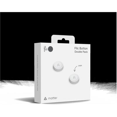Flic Button Double Pack (Gerätespezifische Fernbedienung, Bluetooth), Fernbedienung, Weiss Flic Button Double Pack (Gerätespezifische Fernbedienung, Bluetooth), Fernbedienung, Weiss