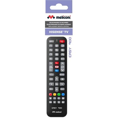 Meliconi 808064 EASY 900 Hisense (Universal Fernbedienung, Infrarot), Fernbedienung, Schwarz Meliconi 808064 EASY 900 Hisense (Universal Fernbedienung, Infrarot), Fernbedienung, Schwarz