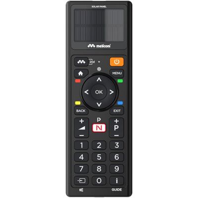 Meliconi TLC Solar TV-Infrarot-Fernbedienung (Universal Fernbedienung, Infrarot), Fernbedienung, Schwarz Meliconi TLC Solar TV-Infrarot-Fernbedienung (Universal Fernbedienung, Infrarot), Fernbedienung, Schwarz