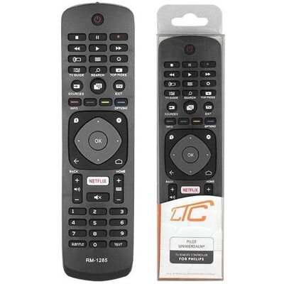 Lasmex LXP1285 PHILIPS RM-L1285 (Gerätespezifische Fernbedienung, Infrarot), Fernbedienung, Schwarz Lasmex LXP1285 PHILIPS RM-L1285 (Gerätespezifische Fernbedienung, Infrarot), Fernbedienung, Schwarz