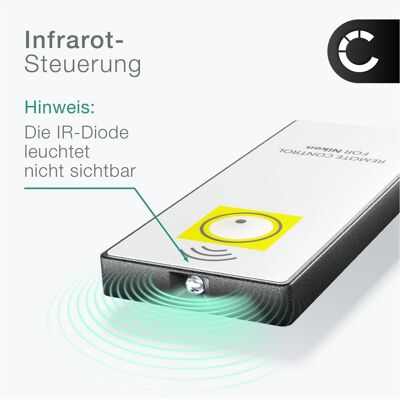 Cellonic KZ Fernbedienung für Nikon D90, D7000, D5000, D80, D3000, D800, D3200 (Infrarot), Fernauslöser, Schwarz Cellonic KZ Fernbedienung für Nikon D90, D7000, D5000, D80, D3000, D800, D3200 (Infrarot), Fernauslöser, Schwarz