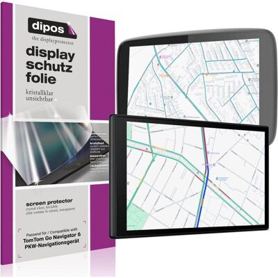 Dipos Schutzfolie Klar für TomTom Go Navigator 6 PKW-Navigationsgerät, Geräte Schutzfolie Dipos Schutzfolie Klar für TomTom Go Navigator 6 PKW-Navigationsgerät, Geräte Schutzfolie