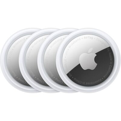 AirTag (4 Pack) (Apple Find My), Tracker, Silber, Weiss AirTag (4 Pack) (Apple Find My), Tracker, Silber, Weiss