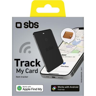 SBS Tracker (Apple Find My, Google Find Hub), Tracker, Schwarz SBS Tracker (Apple Find My, Google Find Hub), Tracker, Schwarz