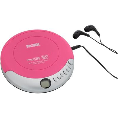 Roxx PCD 501 Tragbarer Pinker CD-Player MP3, CD-R, CD-RW - Tragbare Audiogeräte Roxx PCD 501 Tragbarer Pinker CD-Player MP3, CD-R, CD-RW - Tragbare Audiogeräte