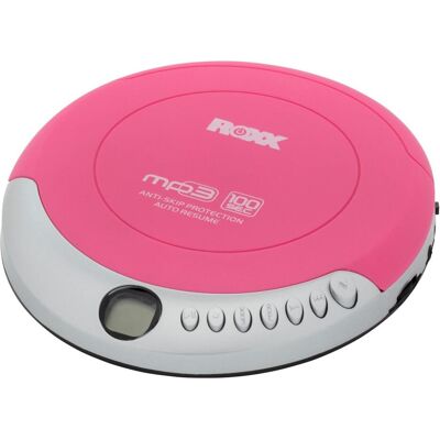 Roxx PCD 501 Tragbarer Pinker CD-Player MP3, CD-R, CD-RW - Tragbare Audiogeräte Roxx PCD 501 Tragbarer Pinker CD-Player MP3, CD-R, CD-RW - Tragbare Audiogeräte