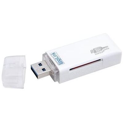 LogiLink CardReader USB 3.0 (USB 3.1), Speicherkartenlesegerät, Weiss LogiLink CardReader USB 3.0 (USB 3.1), Speicherkartenlesegerät, Weiss