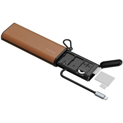 SmallRig Cfexpress Typ B Kartenleser Etui (USB-C), Speicherkartenlesegerät, Braun SmallRig Cfexpress Typ B Kartenleser Etui (USB-C), Speicherkartenlesegerät, Braun