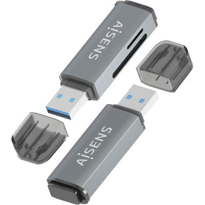 Aisens ASCR-2A09-GR, Speicherkartenlesegerät, Grau Aisens ASCR-2A09-GR, Speicherkartenlesegerät, Grau