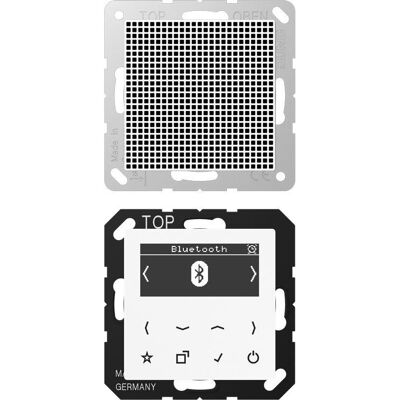 JUNG Smart Radio DAB+ Bluetooth Mono - Radio - Weiß JUNG Smart Radio DAB+ Bluetooth Mono - Radio - Weiß