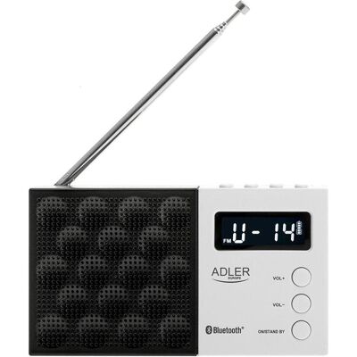Adler Radio - Digital AM/FM Wecker Schwarz/Weiß - Radio Adler Radio - Digital AM/FM Wecker Schwarz/Weiß - Radio
