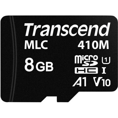 Transcend 410M Flash-Speicherkarte (8 GB, microSDHC, U1, UHS-I), Speicherkarte Transcend 410M Flash-Speicherkarte (8 GB, microSDHC, U1, UHS-I), Speicherkarte