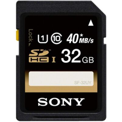 Sony Uhs-I Sdhc (32 GB, SDHC, U1, UHS-I), Speicherkarte, Schwarz Sony Uhs-I Sdhc (32 GB, SDHC, U1, UHS-I), Speicherkarte, Schwarz