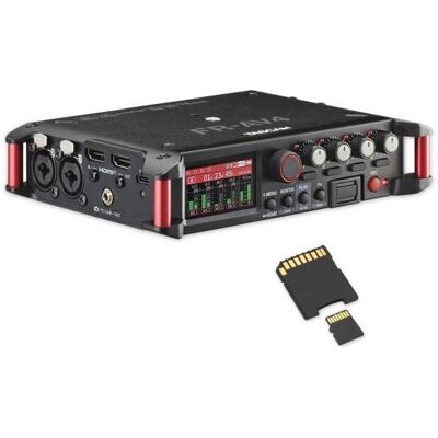Tascam Audio-Recorder FR-AV4 4-Spur Feldrecorder mit Speicherkarte (Mehrspurrecorder), Audiorecorder, Schwarz Tascam Audio-Recorder FR-AV4 4-Spur Feldrecorder mit Speicherkarte (Mehrspurrecorder), Audiorecorder, Schwarz