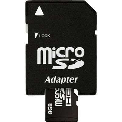 Imro 8GB Micro-SD Karte Class 6 mit SD-Adapter - Speicherkarte Imro 8GB Micro-SD Karte Class 6 mit SD-Adapter - Speicherkarte