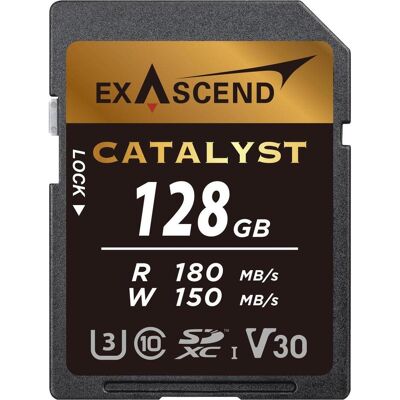 Exascend Catalyst w/ Adapter UHS-I SD Card(V30) 128GB (ES117903) (128 GB, microSDXC, SDXC, U3, UHS-I), Speicherkarte Exascend Catalyst w/ Adapter UHS-I SD Card(V30) 128GB (ES117903) (128 GB, microSDXC, SDXC, U3, UHS-I), Speicherkarte