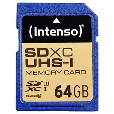 Intenso 64 GB Speicherkarte SDHC SD Class 10 UHS-I (64 GB, SDXC, U1, UHS-I), Speicherkarte, Schwarz Intenso 64 GB Speicherkarte SDHC SD Class 10 UHS-I (64 GB, SDXC, U1, UHS-I), Speicherkarte, Schwarz