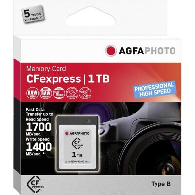 AGFAPHOTO CFexpress 1TB Professional High Speed (1000 GB, CFexpress Typ B), Speicherkarte AGFAPHOTO CFexpress 1TB Professional High Speed (1000 GB, CFexpress Typ B), Speicherkarte