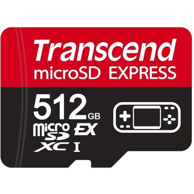 Transcend USD710S (512 GB, microSD Express, U3, UHS-I), Speicherkarte, Rot, Schwarz Transcend USD710S (512 GB, microSD Express, U3, UHS-I), Speicherkarte, Rot, Schwarz