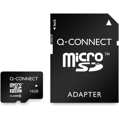 Q-Connect Speicherkarte Micro SDHC (16 GB, microSDHC), Speicherkarte Q-Connect Speicherkarte Micro SDHC (16 GB, microSDHC), Speicherkarte
