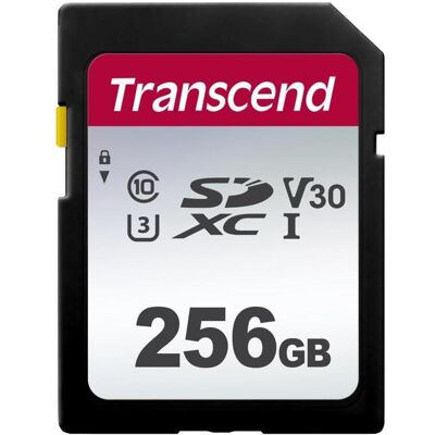 Transcend SDC300S (256 GB, SDXC, U3, UHS-I), Speicherkarte, Schwarz Transcend SDC300S (256 GB, SDXC, U3, UHS-I), Speicherkarte, Schwarz