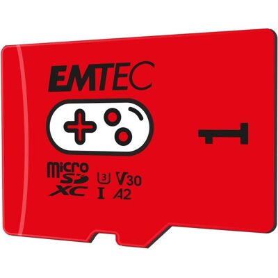 Emtec mSD 1TB UHS-I U3 V30 A2 Gaming Rouge (1000 GB, microSDXC, U3, UHS-I), Speicherkarte, Rot Emtec mSD 1TB UHS-I U3 V30 A2 Gaming Rouge (1000 GB, microSDXC, U3, UHS-I), Speicherkarte, Rot