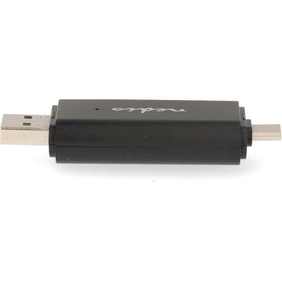 Nedis Kartenleser microSD (TF) / microSDHC (TF) / microSDXC (TF) / SD / SDHC / SDXC USB 3.2 Gen1 (USB-C, USB-C 3.2 Gen 1), Speicherkartenlesegerät, Schwarz Nedis Kartenleser microSD (TF) / microSDHC (TF) / microSDXC (TF) / SD / SDHC / SDXC USB 3.2 Gen1 (USB-C, USB-C 3.2 Gen 1), Speicherkartenlesegerät, Schwarz