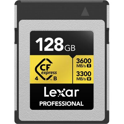 Lexar CFexpress PRO Type B GOLD 4.0 series 128GB - R3600/W3300MB/s (128 GB, CFexpress Typ B), Speicherkarte, Gold Lexar CFexpress PRO Type B GOLD 4.0 series 128GB - R3600/W3300MB/s (128 GB, CFexpress Typ B), Speicherkarte, Gold