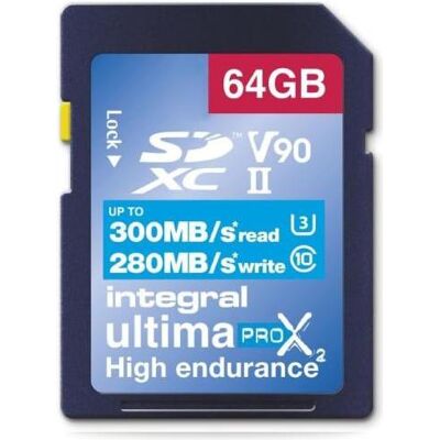 Integral UltimaPro X2 64GB UHS-II V90 Speicherkarte - Speicherkarte Integral UltimaPro X2 64GB UHS-II V90 Speicherkarte - Speicherkarte