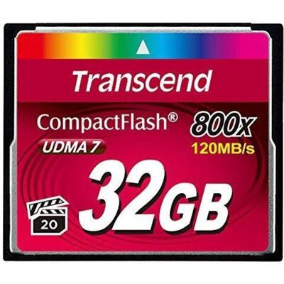 Transcend Premium CompactFlash 32GB Card R120MB/s VGP 20 MLC (32 GB, CF), Speicherkarte, Schwarz Transcend Premium CompactFlash 32GB Card R120MB/s VGP 20 MLC (32 GB, CF), Speicherkarte, Schwarz